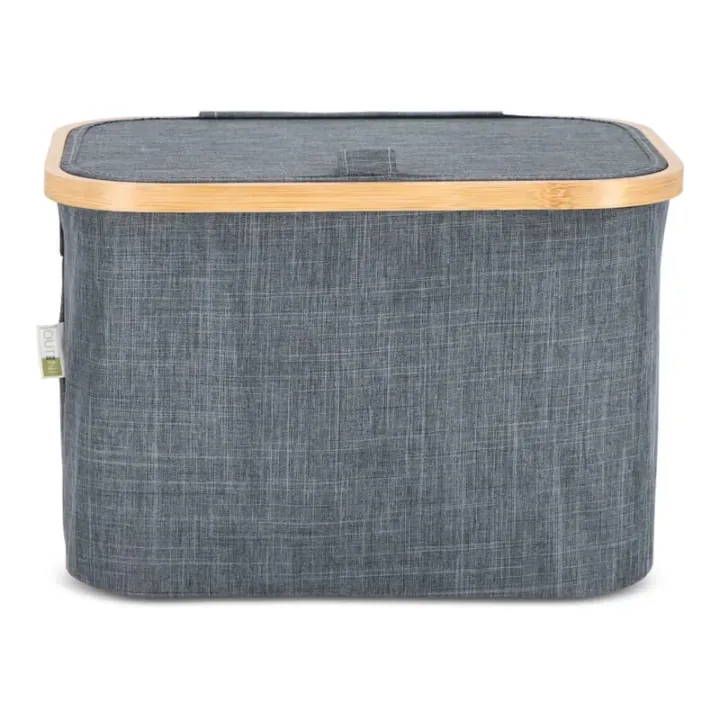 InSideOut folding basket with lid Sogne 38 x 26 x 25cm rPET - LT57103 (N0060)
